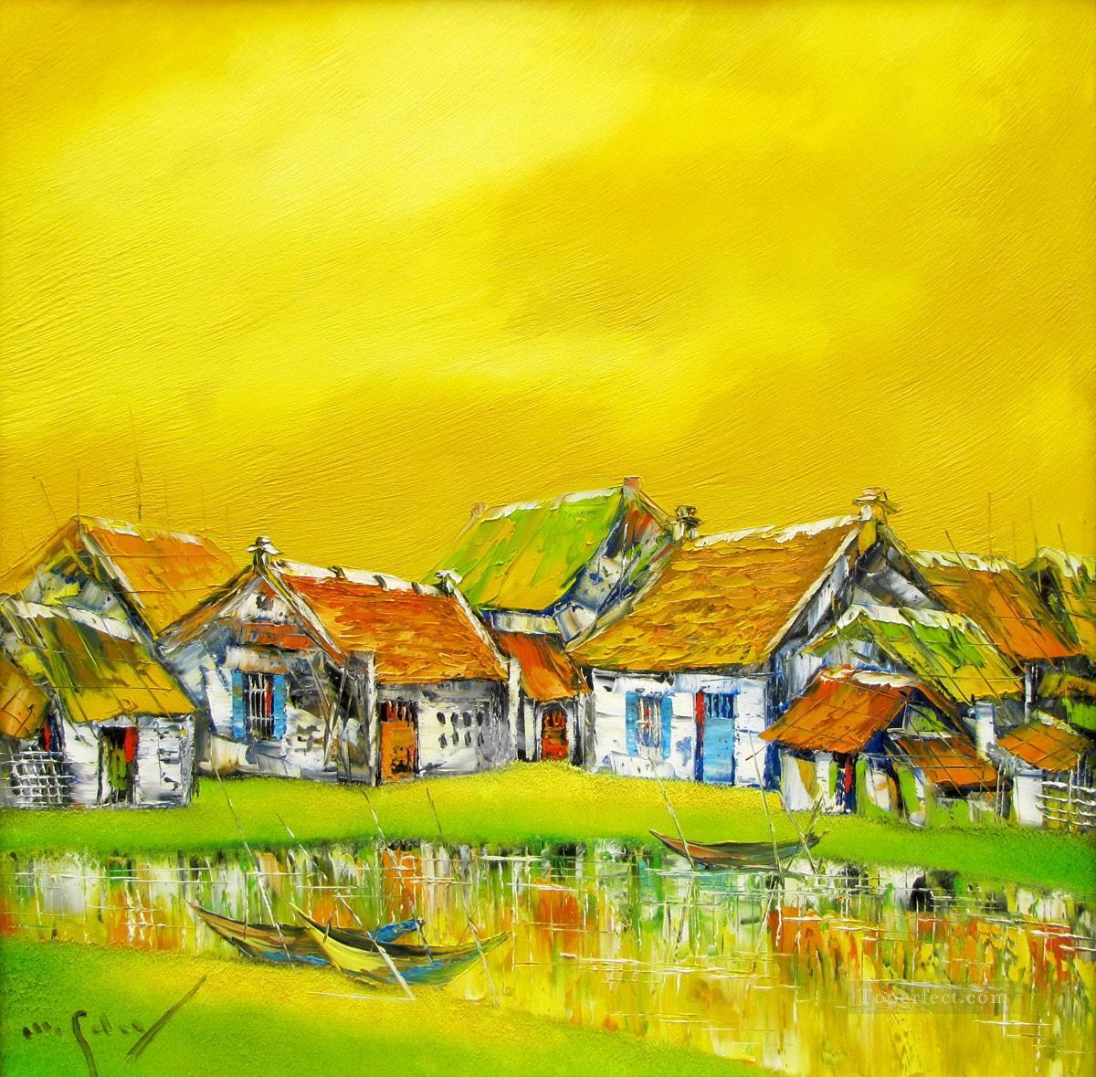 My hometown Vietnamese Asian Oil Paintings